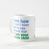 Mug Enfant préféré (Devant gauche)