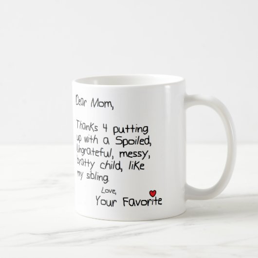 Mug Enfant préféré (Droite)