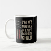 Mug Enfant préféré de la belle-mère drôle de drapeau a (Gauche)