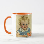 Mug Enfant scandinave vintage mignon blonde avec boucl (Gauche)