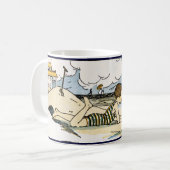 Mug Enfant sur la plage Art Vintage (Devant gauche)