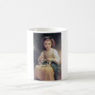 Mug Enfant tressant une couronne, Bouguereau