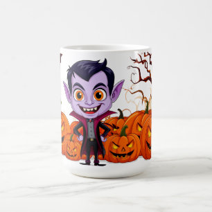 Mug Enfant vampire de dessin animé célébrant Halloween