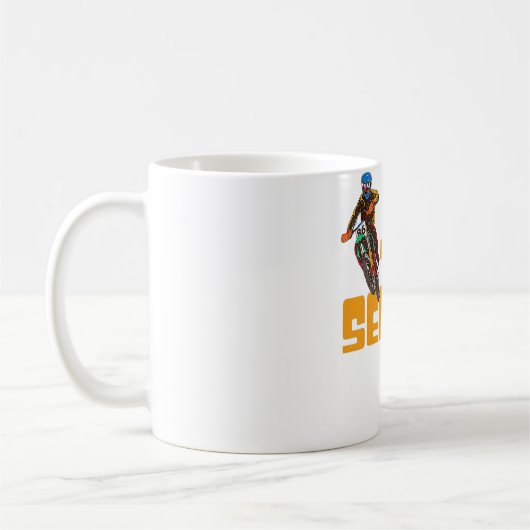 Mug Enfants 2e anniversaire Dirt Bike Cadeau 2 ans (Gauche)