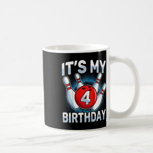 Mug Enfants 4 ans Bowling 4e anniversaire Party Boys G