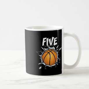Mug Enfants 5 ans Bysketbyll fête d'anniversaire Thème