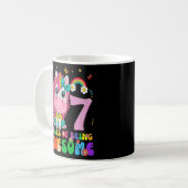 Mug Enfants 7 ans 7e anniversaire fille princesse Unic (Devant gauche)