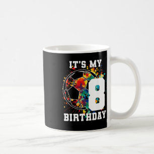 Mug Enfants 8e anniversaire Soccer Byll Fête d'anniver