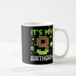 Mug Enfants 9e Anniversaire Joueur Pixel 9 Ans Vidéo G