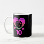 Mug Enfants Basketball Anniversaire 10 ans Garçon fill (Gauche)