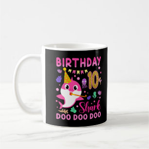 Mug Enfants Bébé Petit Requin 10e anniversaire Garçon