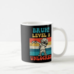 Mug Enfants Bruh Niveau 8 Débloqué Joueur Dab Rétro 8è