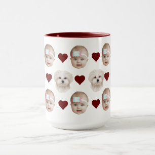 Mug Enfants Chiens Chat Baby Cadeau visage pour mamans