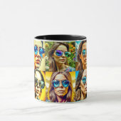 Mug Enfants cool en lunettes de soleil AI Art (Centre)