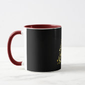 Mug Enfants cool Gold Arbre de Noël Noir (Gauche)