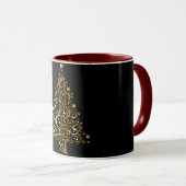 Mug Enfants cool Gold Arbre de Noël Noir (Devant droit)