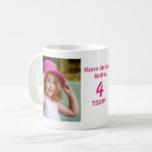 Mug Enfants customisés Age et photos Anniversaire (Devant gauche)