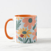 Mug Enfants Cute Ladybug Polka dot Daisy Flower Motif (Gauche)