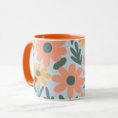 Mug Enfants Cute Ladybug Polka dot Daisy Flower Motif (Devant gauche)