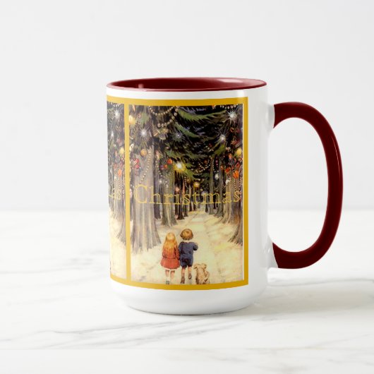 Mug Enfants dans la canne de Noël (Droite)