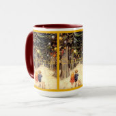 Mug Enfants dans la canne de Noël (Devant gauche)