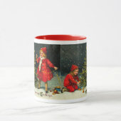 Mug Enfants décorant le sapin de Noël (Centre)
