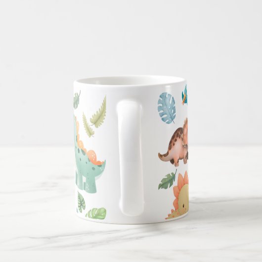 Mug enfants dinosaures mignons (Poignée)