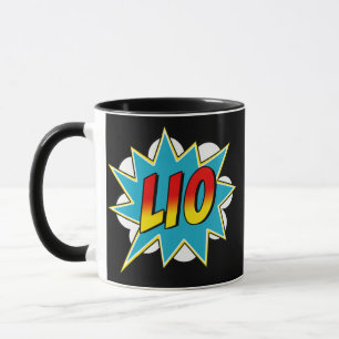 Mug Enfants garçons Lio Nom Comic Book Superhero
