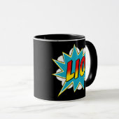 Mug Enfants garçons Lio Nom Comic Book Superhero  (Devant droit)
