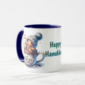 Mug Enfants heureux Hanoukka Cocoa (Devant gauche)