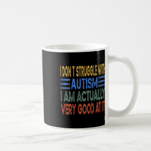 Mug Enfants Je ne lutte pas avec l'autisme Je suis Ve