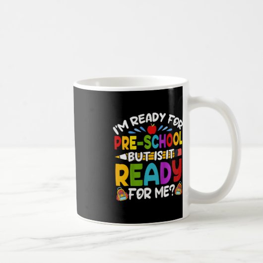 Mug Enfants Je suis prêt pour l'école maternelle Premi (Droite)