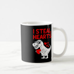 Mug Enfants, je vole les coeurs T Rex Dino Saint Valen