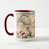 Mug Enfants jouant dans la neige sous des pruniers (Gauche)