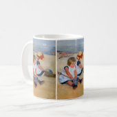 Mug Enfants jouant sur la plage (Devant gauche)