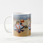 Mug Enfants jouant sur la plage (Gauche)