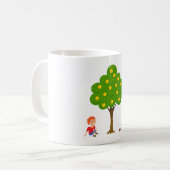 Mug Enfants joueuses assis sous un arbre de pomme (Devant gauche)