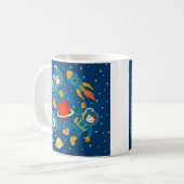 Mug Enfants Les astronautes aiment voyager dans l'espa (Devant gauche)