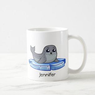 Mug Enfants mignons de bande dessinée de bébé phoqu