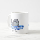Mug Enfants mignons de bande dessinée de bébé phoque (Devant gauche)