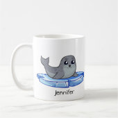 Mug Enfants mignons de bande dessinée de bébé phoque (Gauche)