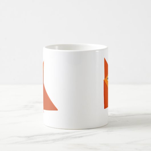 Mug Enfants mignons de Fox d'origami (Centre)