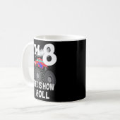 Mug Enfants Monster Camion 8e anniversaire Anniversair (Devant gauche)