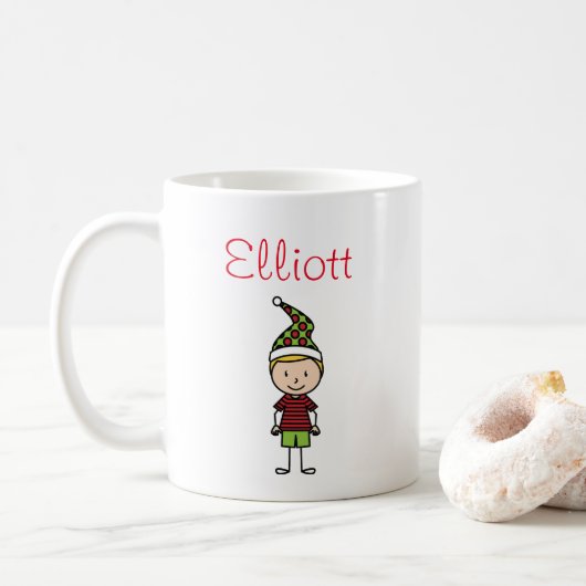 Mug Enfants Noël mignon Personnalisé (Avec donut)
