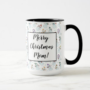 Mug Enfants Noël mignon Snowman en Casquette