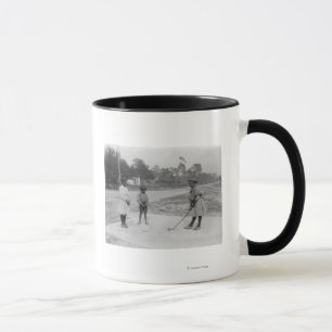 Mug Enfants noirs jouant au golf Photographie