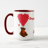 Mug Enfants ours en peluche Valentines (Gauche)