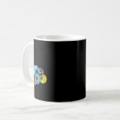 Mug Enfants Pâques Rabbit équitation Monster Camion Fu (Devant gauche)