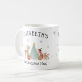 Mug Enfants personnalisés Noël Bois Animaux Hot (Devant gauche)