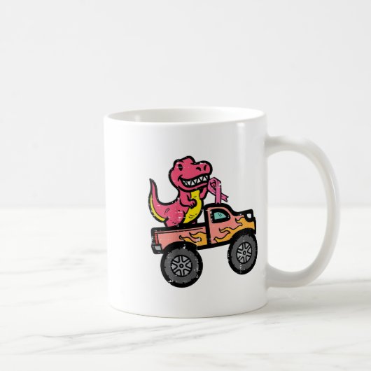 Mug Enfants Pink Dino Monster Camion cancer du sein de (Droite)